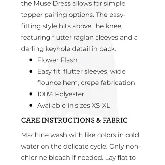 Cabi muse flutter sleeve floral dress style 3828 size Medium gray multicolor - Picture 9 of 10